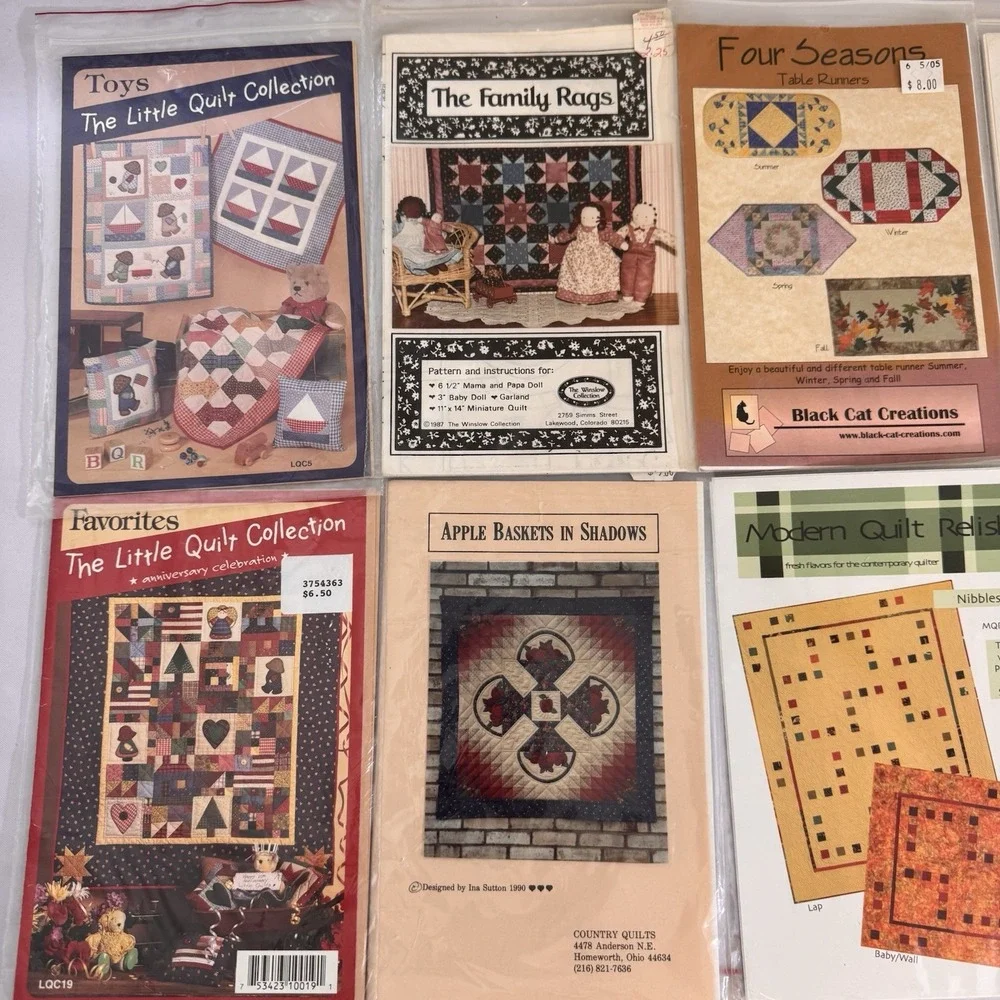 Vintage‎ Quilt Patterns And Projects 15 Patterns In Lot Grandmothers Collection